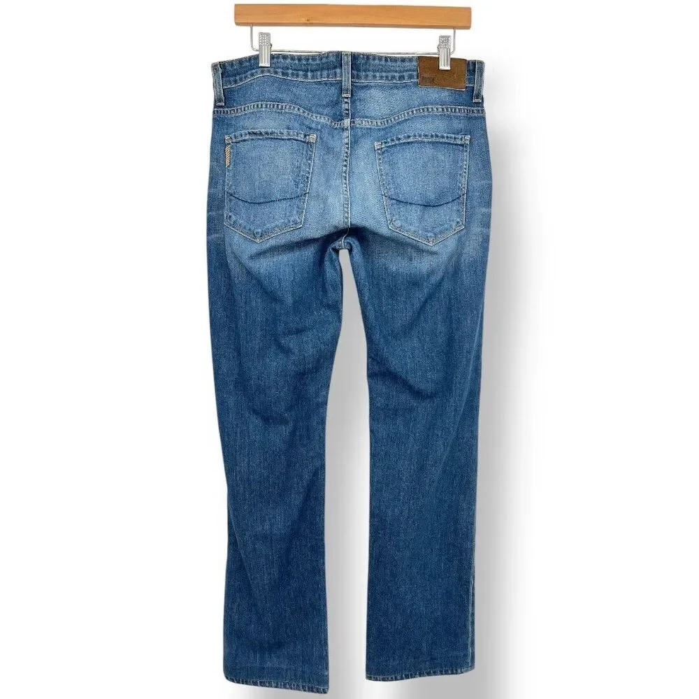 Paige Jeans Mens 32x31 Blue Normandie Straight Medium Wash Stretch Denim Pockets